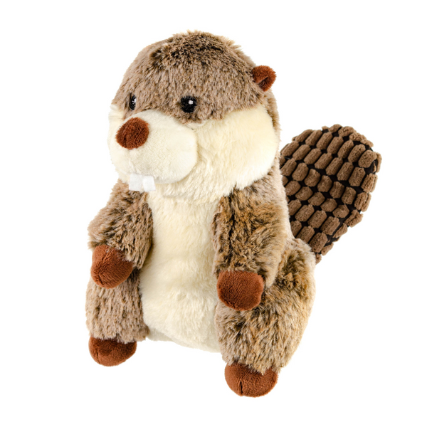 Busy Beaver Plush Dog Toy