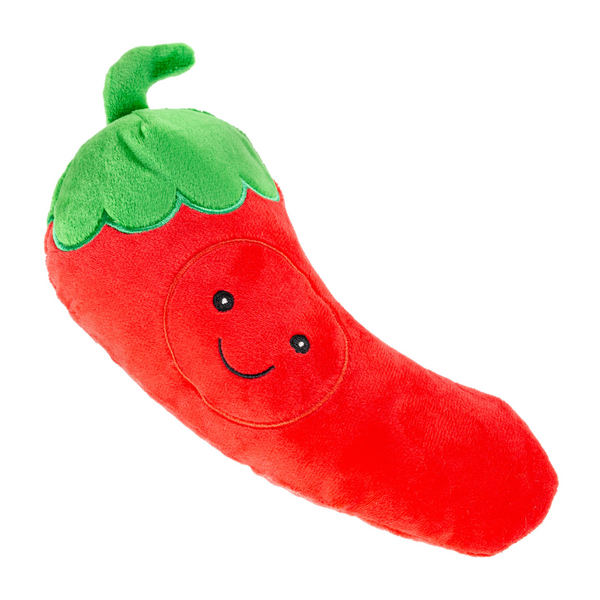 Red Jalapeno Plush Dog Toy