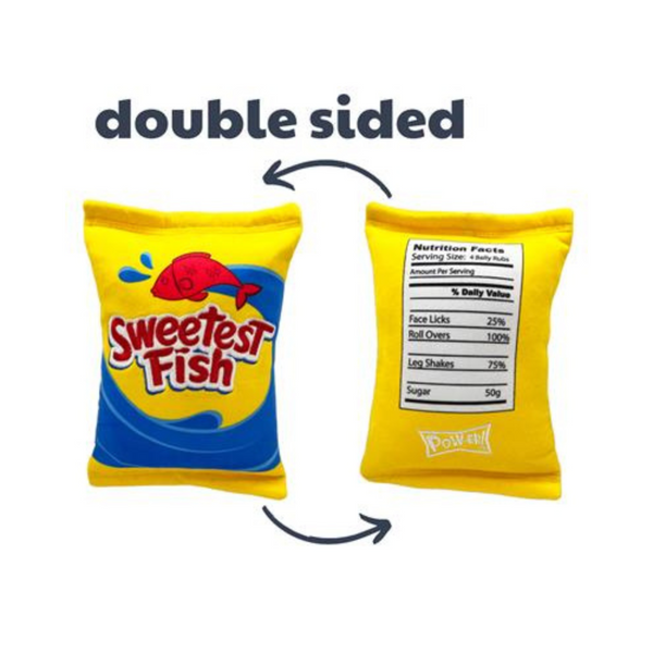 Sweetest Fish Plush Dog Toy Fuzzy Creek Pet Supplies