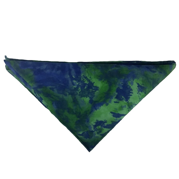 Woof-Dana "Tye Dye" Green Dog Bandana