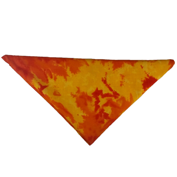 Woof-Dana "Tye Dye" Orange Dog Bandana