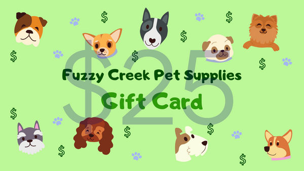 Fuzzy Creek Pet Supplies Gift Cards for Pet Parents