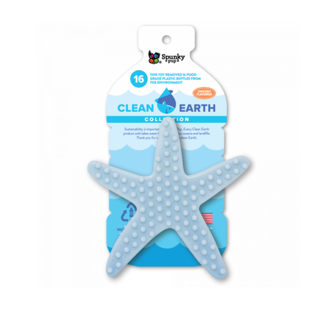Clean Earth Starfish Hard Chew Dog Toy