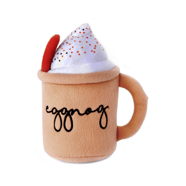 NomNoms Plush Eggnog Dog Toy