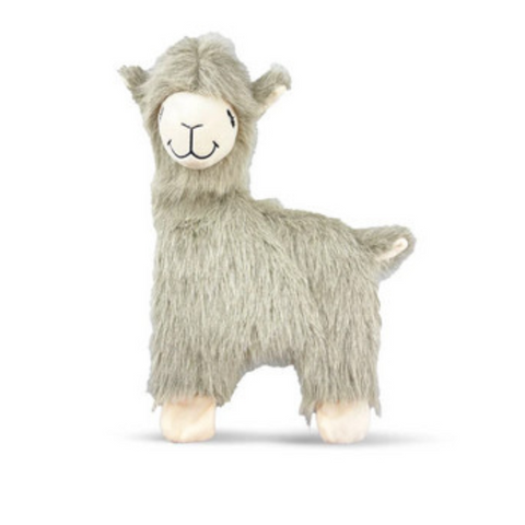 Furry Mink Alpaca Squeaker Plush Dog Toy