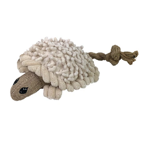 Natural Knubby Plush Turtle Dog Toy