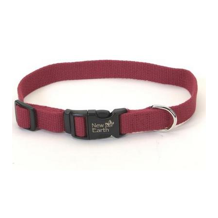 New Earth Soy Dog Collar Cranberry - Main Image