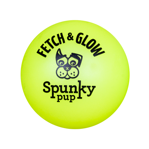 Fetch and Glow Ball Dog Toy - Yellow