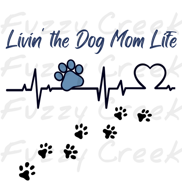 Living the Dog Mom Life Women's Graphic T-Shirt
