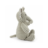 Corduroy Sitting Elephant Plush Dog Toy - side view