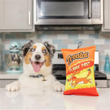 dog with Flaming Treatos Plush Dog Toy