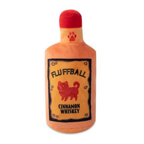 Fluffball Cinnamon Whiskey Plush Dog Toy