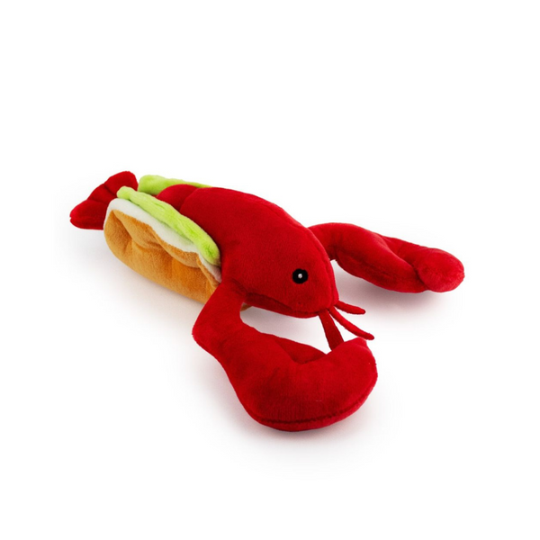 Louie the Lobster Roll Dog Toy