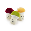 Mushy Mushroom Plush 3 Pack Dog Toy
