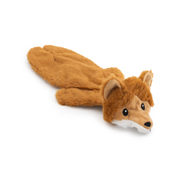 Pelty Fox Stuffing Free Dog Toy