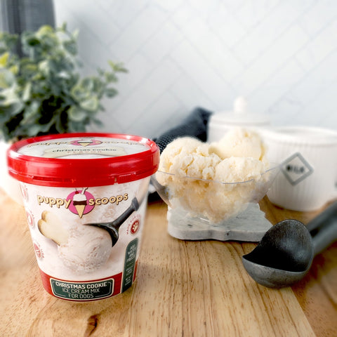 Puppy Scoops Christmas Cookie Ice Cream for Dogs
