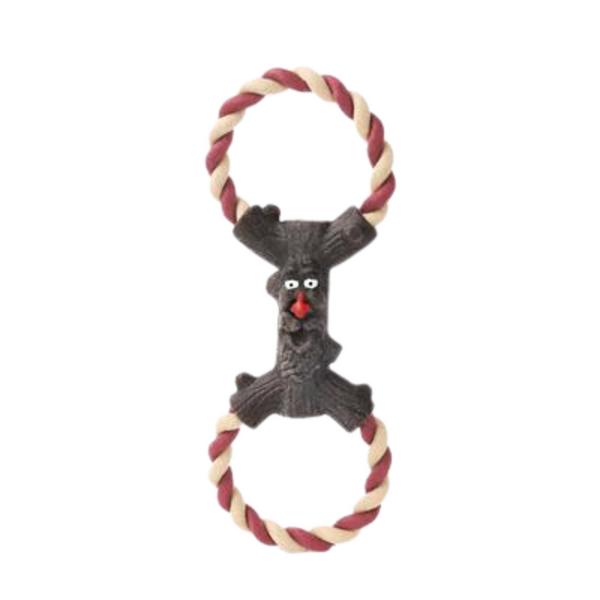Rope Monster Rubber Dog Toy