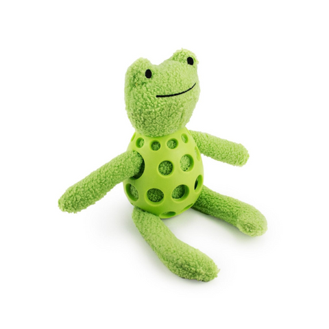 Freddie the Frog Rubber Dog Toy