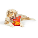 Dog with Sneez-It the Original Plush Snacker Dog Toy