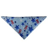 Woof-Dana Patriotic "Ribbon & Stars" Dog Bandana
