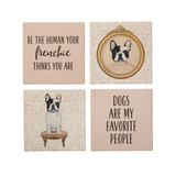 Stone Coaster Set - Frenchie
