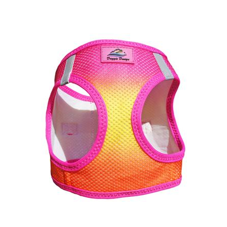 American River Dog Harness - Raspberry Pink & Orange