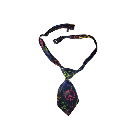 Dog Necktie - Peace Signs