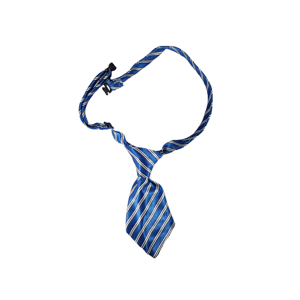 Dog Necktie - Blue Pinstripe