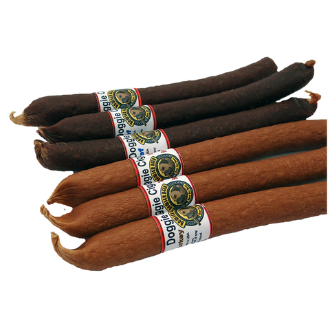 Sausage Cigar Dog Treats - beef and turkey