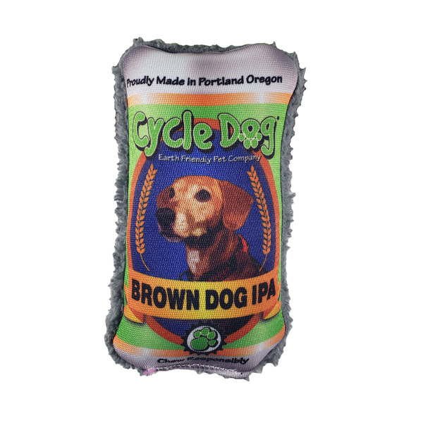 Duraplush Brew Gear - Brown Dog IPA dog toy