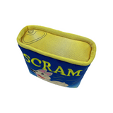 Can of Scram Plush Dog Toy - Top View