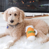 Dog with Cheers Party Mug Plush Dog Toy