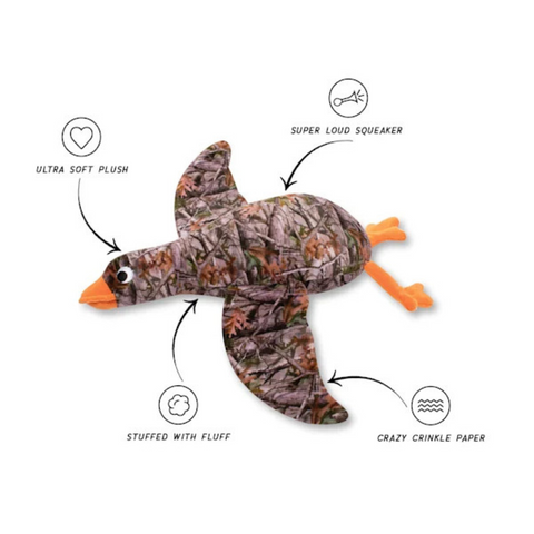 Duck Duck Boom Plush Dog Toy - Details