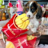 French Fries Squeaker Dog Toy - puppy