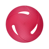 Textured Flyer Rubber Frisbee Dog Toy - Red