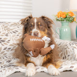 Dog with Turkey Bowl Football Dog Toy