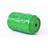 Soda Pup Rubber Can Dog Toy - green top