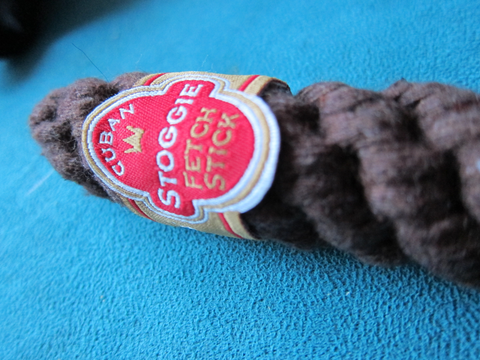 Fetch Me Cigar Rope Dog Toy - close up