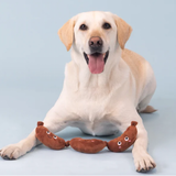 Dog with Making Ends Meat Plush Dog Toy