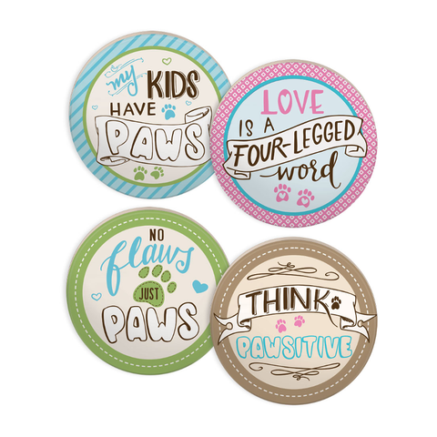 Pawsitive Home Coaster Set