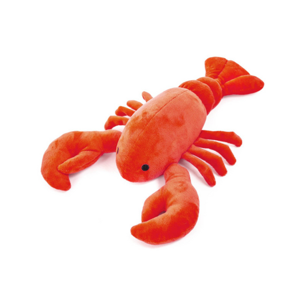 Large Red Lobster Plush Dog Toy