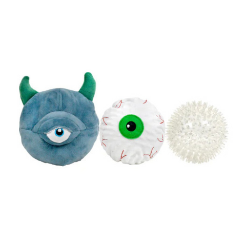 Layers of the Prickle Monster with Secret Eyeball Plush Dog Toy