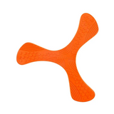 Textured Propeller Rubber Dog Toy - Orange