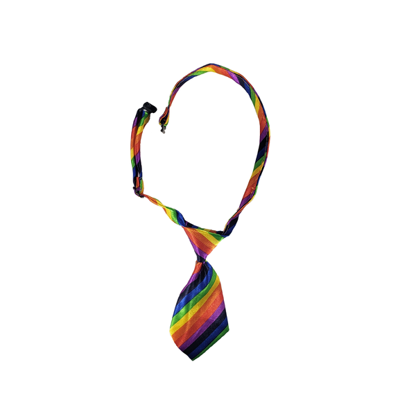 Dog Necktie - Rainbow Stripe