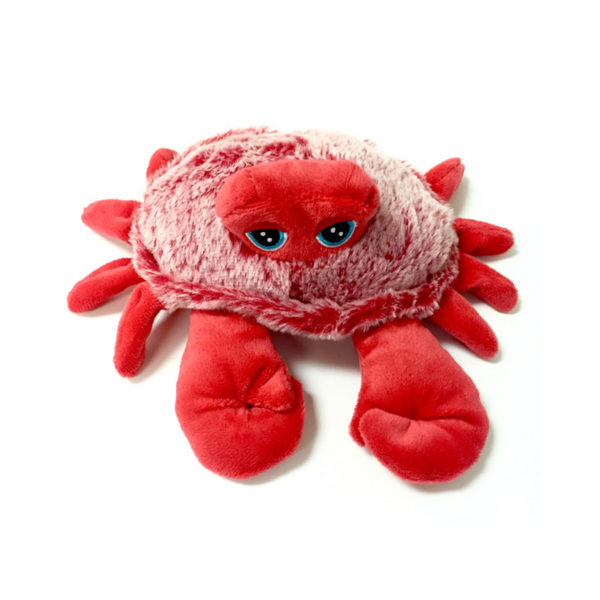 Hairy Red Crab Plush Dog Toy