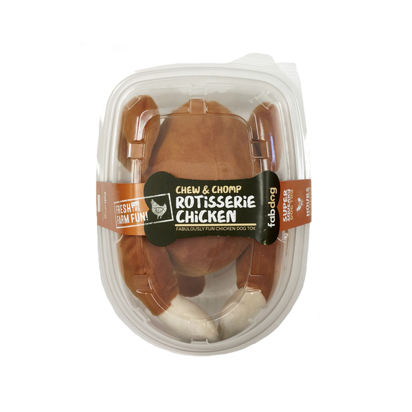 Rotisserie Chicken Plush Dog Toy