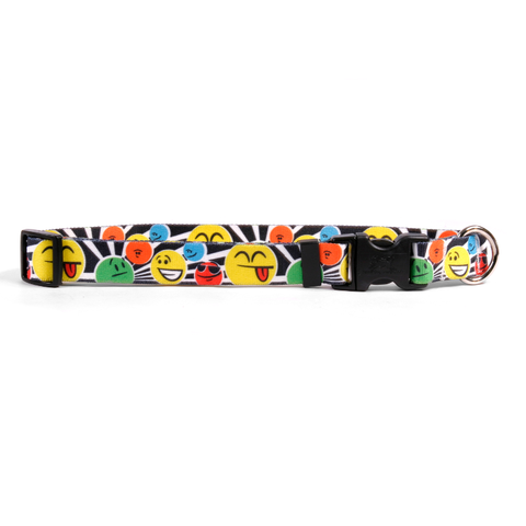 Smileys Adjustable Nylon Dog Collar