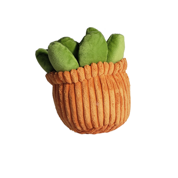 Potted Succulent Plush Dog Toy