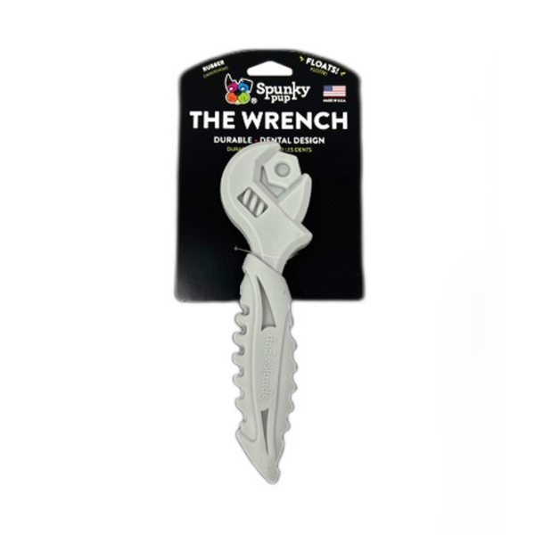 The Wrench Gray - Hard Rubber Dog Chew Toy