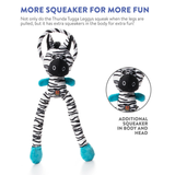 Thunda Tugga Leggy Zebra Dog Toy